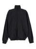 Black Jacket With Tape Logo At The Back In Nylon Man