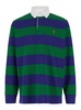 'rugby' Multicolor Polo Shirt With Pony Detail And Striped All-over Motif In Cotton Man