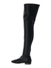 'galaxy' Black Over The Knee Boots In Leather Woman