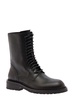 Black Lace-up Combat Boots In Leather Woman Ann Demeulemeester