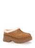 Ugg New Height Mule With Brown Suede Women's Embossed Stitching Detail