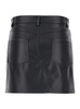 Black Five-pocket Mini-skirt In Eco Leather Woman