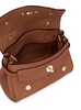 'mini Alexa Heavy' Brown Crossbody Bag In Leather Woman