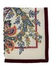 'boheme' Multicolor Scarf With Floreal Motif In Silk Woman