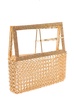 'downtown Bag' Gold-colored Shoulder Bag With Maxi Buckle In Metal Mesh Woman