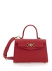 'medusa '95' Small Red Handbag With Belt Detail In Leather Woman