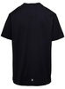 Black Crewneck T-shirt With Contrasting Logo Print In Cotton Man