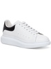 White And Black Leather Oversize Sneakers Man Alexander Mcqueen