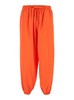 Orange Jogger Pants With Logo Detail In Jersey Man