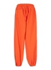 Orange Jogger Pants With Logo Detail In Jersey Man