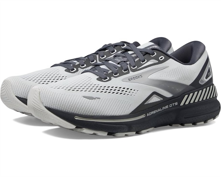 men's adrenaline gts 23 running shoes (2e width) in oyster/ebony/alloy