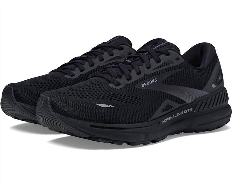 men's adrenaline gts 23 running shoes ( 2e width ) in black/black/ebony