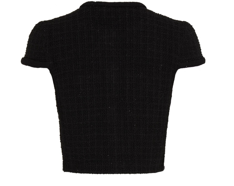 Jewel buttoned knit top