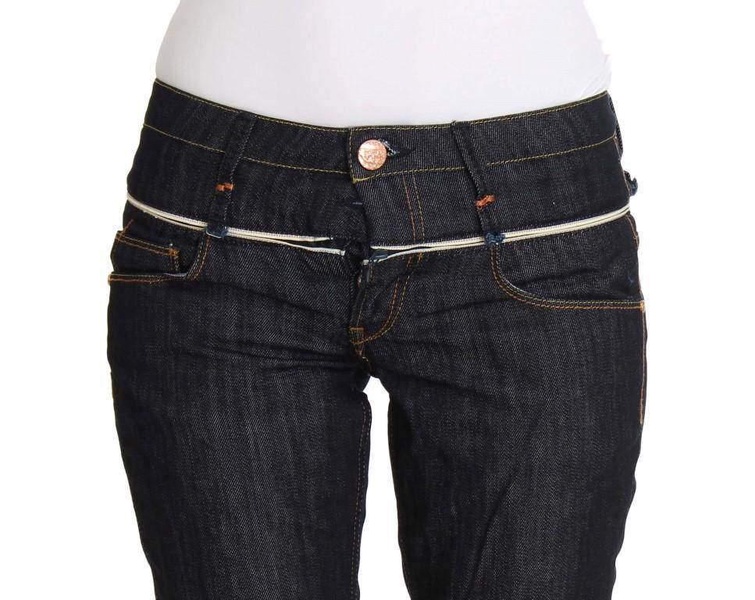 ACHT  Denim Cotton Bottoms Straight Fit Jeans