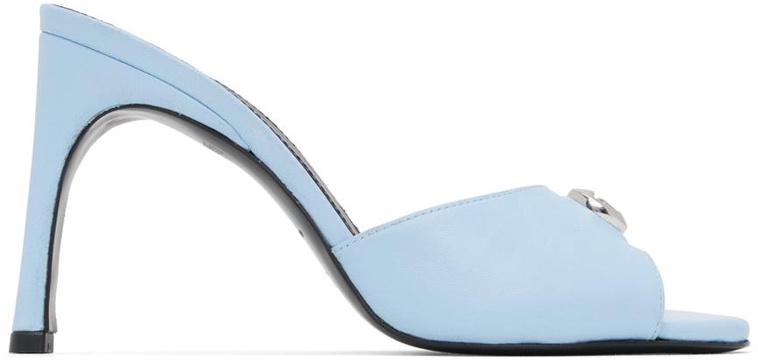 Blue Logo Mules