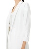 KYLIE VEGAN LEATHER SHAWL COLLAR BLAZER