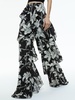 LOTUS HIGH RISE WIDE LEG RUFFLE PANT