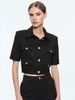 ELLE SHORT SLEEVE PATCH POCKET JACKET