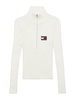 Tommy Hilfiger Women's Adaptive Flag Half-zip Sweater With Zipper Closure