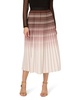 Adrianna Papell Women's Verigated Stripe Pleated Skirt