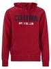 Mc2 Saint Barth Men's Red Tribeca Sweatshirt With ‘Cortina Apres Ski Club’ Logo Embroidery