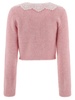 Fluffy Cardigan Knitwear Pink