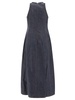 BRUNELLO CUCINELLI Blue Mid Skirt for Women from 24SS Collection