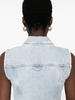 Sport Max Denim Cotton Cropped Vest