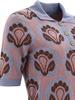 Etro Floral-Jacquard Short-Sleeved Knitted Polo Top