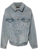 Balenciaga Off Shoulder Denim Jacket