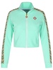 Casablanca 'Track Laurel' Light Green Cotton Blend Sweatshirt Woman