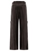 KHAITE Caiton High-Rise Relaxed Leather Pants