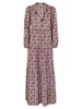 Mc2 Saint Barth Nadja Long Dress With Flower Pattern