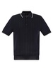 Peserico Polo Shirt In Pure Cotton Crepe Yarn With Flat Rib