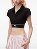 Alexander Wang Cheerleader Crop Polo Shirt