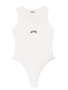 Gcds Sleeveless Bodysuit In Cotton With Gcds Logo Print On The Front.