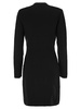 Elisabetta Franchi Coat Dress In Bouclé Wool With Embroidery