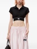 Alexander Wang Cheerleader Crop Polo Shirt