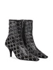 Gucci GG Crystals Embellished Pointed-Toe Ankle Boots