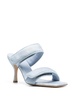 Gia Borghini Two Strap Sandals In Denim