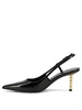 GIVENCHY Sleek and Sophisticated Patent Leather Slingback Pumps