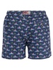 Mc2 Saint Barth Lightweight Fabric Swim Boxer Shorts With Print