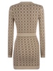 Elisabetta Franchi Jacquard Logo Knit Minidress