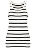 Majestic Striped Ribbed Tank Top