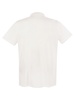 Majestic Short Sleeved Polo Shirt In Lyocell And Cotton