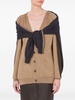 Moschino Deconstructed Cardigan In Virgin Wool