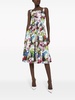 Dolce & Gabbana Flower Print Midi Cotton Dress