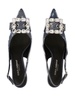 Dolce & Gabbana Denim Patchwork Slingback Pumps