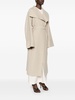 Signature linen-blend midi coat