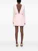 MAX MARA PIANOFORTE Blush Pink Plissé V-Neck Mini Dress for Women from the SS24 Collection